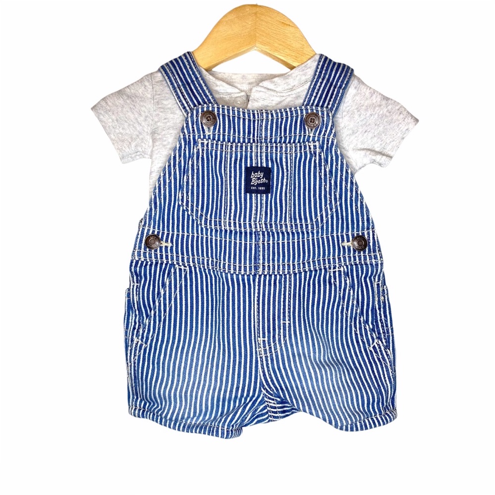 Oshkosh B'gosh Striped Overal Set